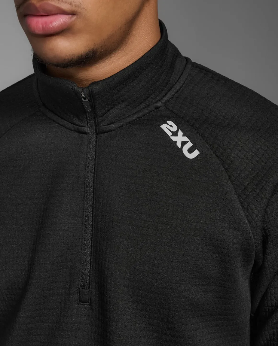 Ignition Hyper-Haptic 1/4 Zip Black/Silver Reflective