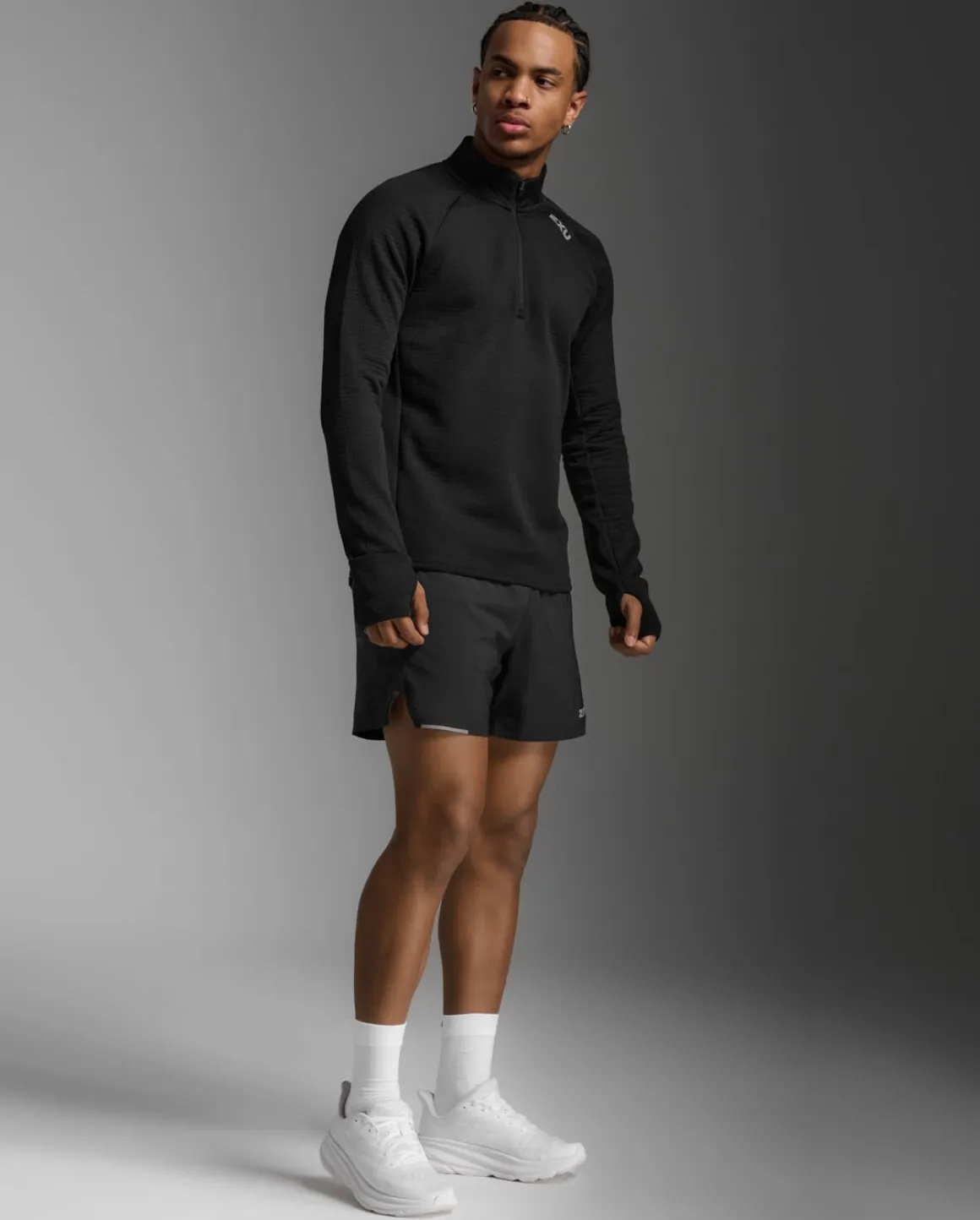 Ignition Hyper-Haptic 1/4 Zip Black/Silver Reflective
