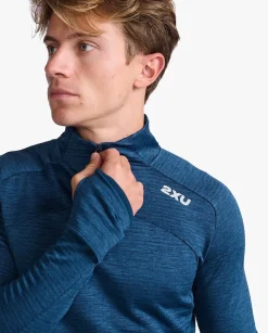 Ignition 1/4 Zip Moonlight Silver Reflective
