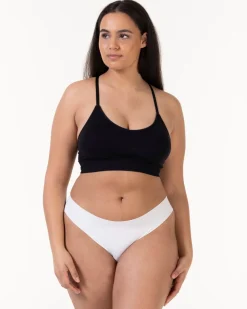 Invisible Thong Black/White/Sand 6-PACK