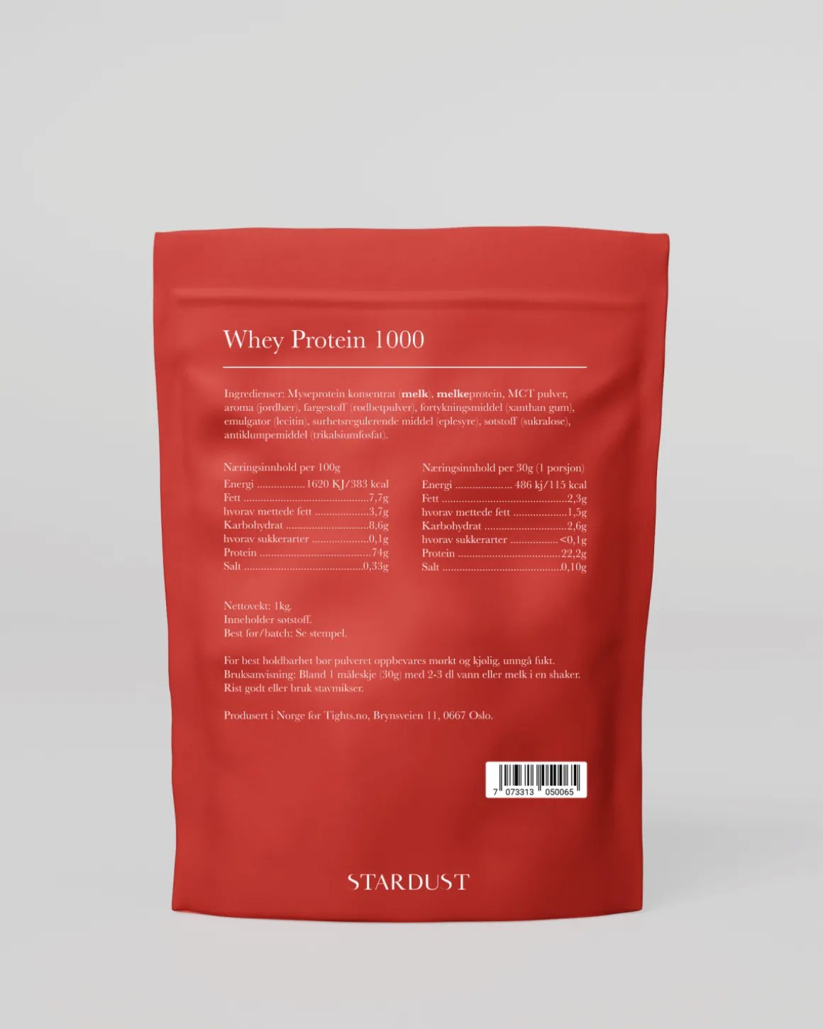 1kg Whey Strawberry (3pack)