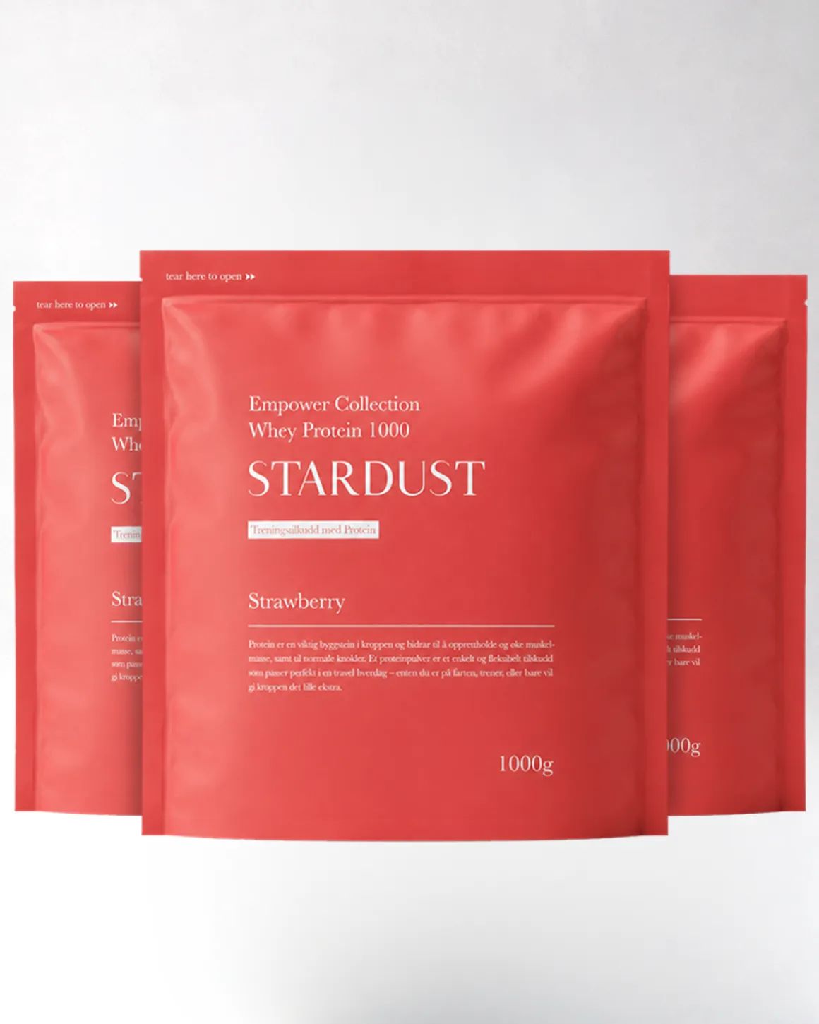 1kg Whey Strawberry (3pack)