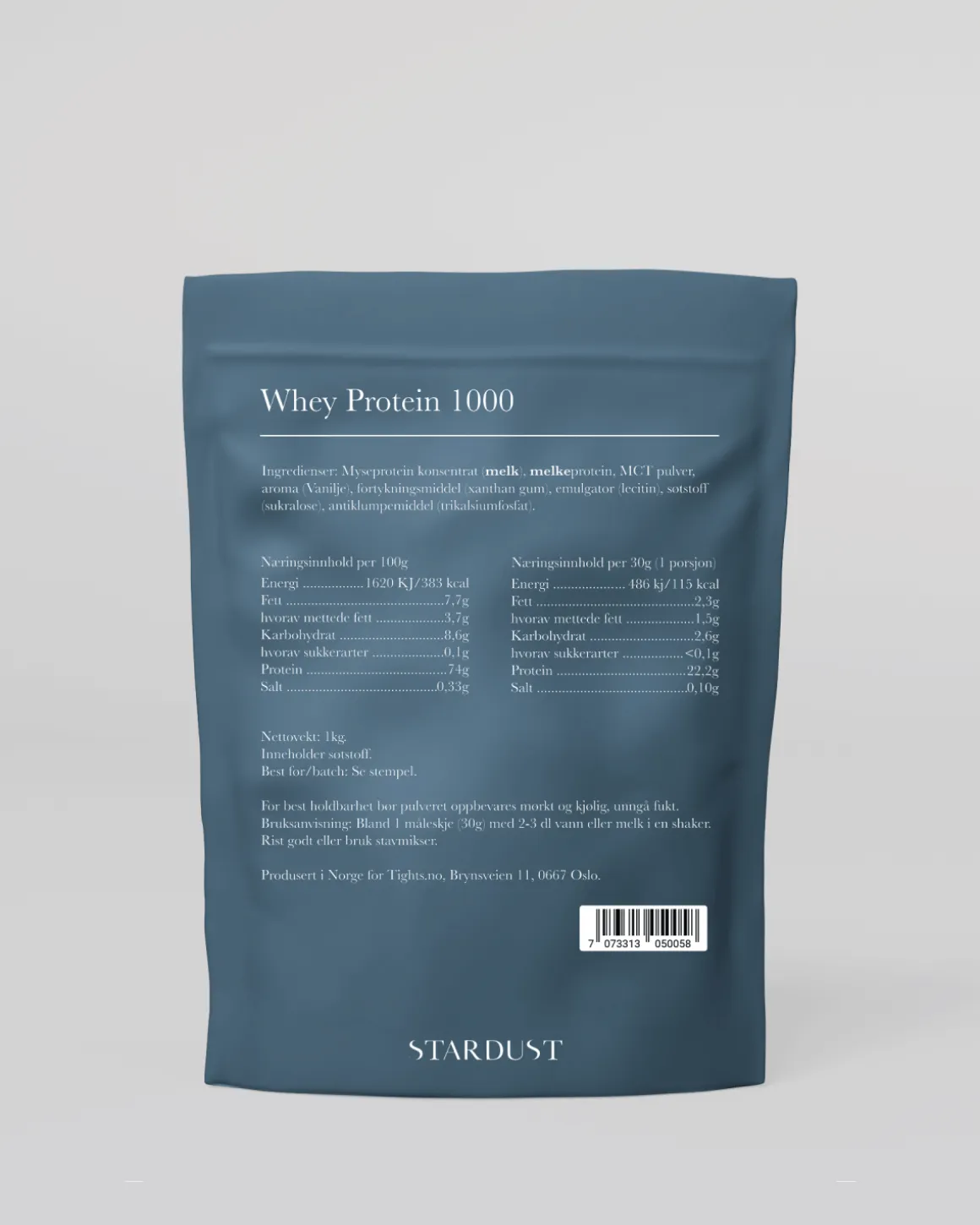1kg Whey Vanilla (3pack)