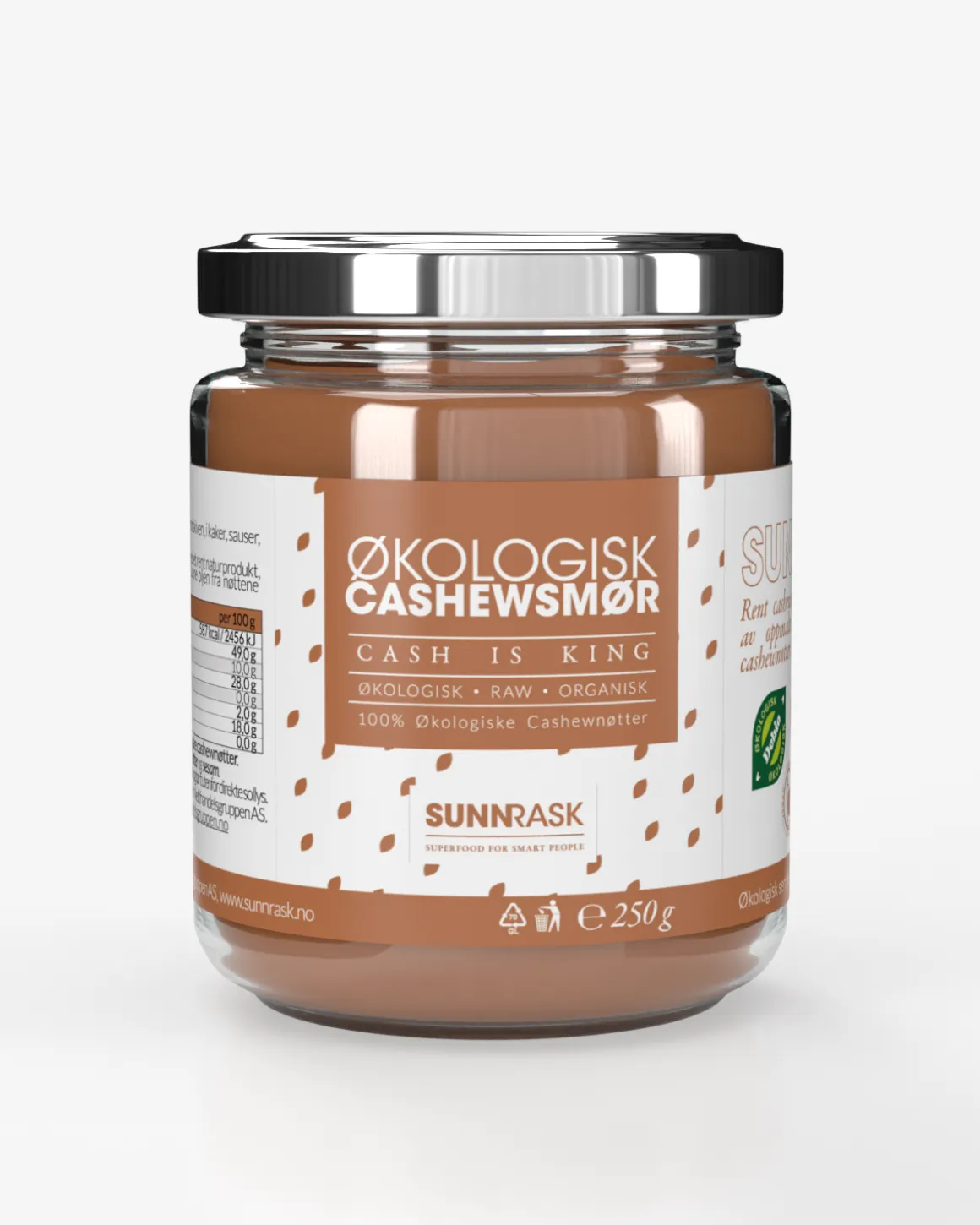 Økologisk Cashewsmør 250g