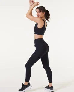 Lavish Laser Cut Tights Black
