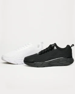 Levitate 2.0 Black/Black + White 2-MIXPACK