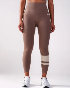 LEVITY Block Tights Beige + Grey 2-PACK