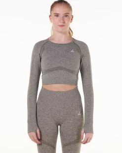 LEVITY Solar Cut Out Seamless Bra + Shorts Grey SET