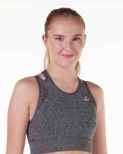 LEVITY Solar Cut Out Seamless Bra + Shorts Grey SET