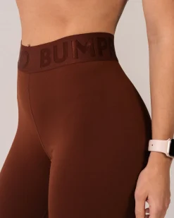 Lively Crop Tee + Tights Brown Chocolate SET