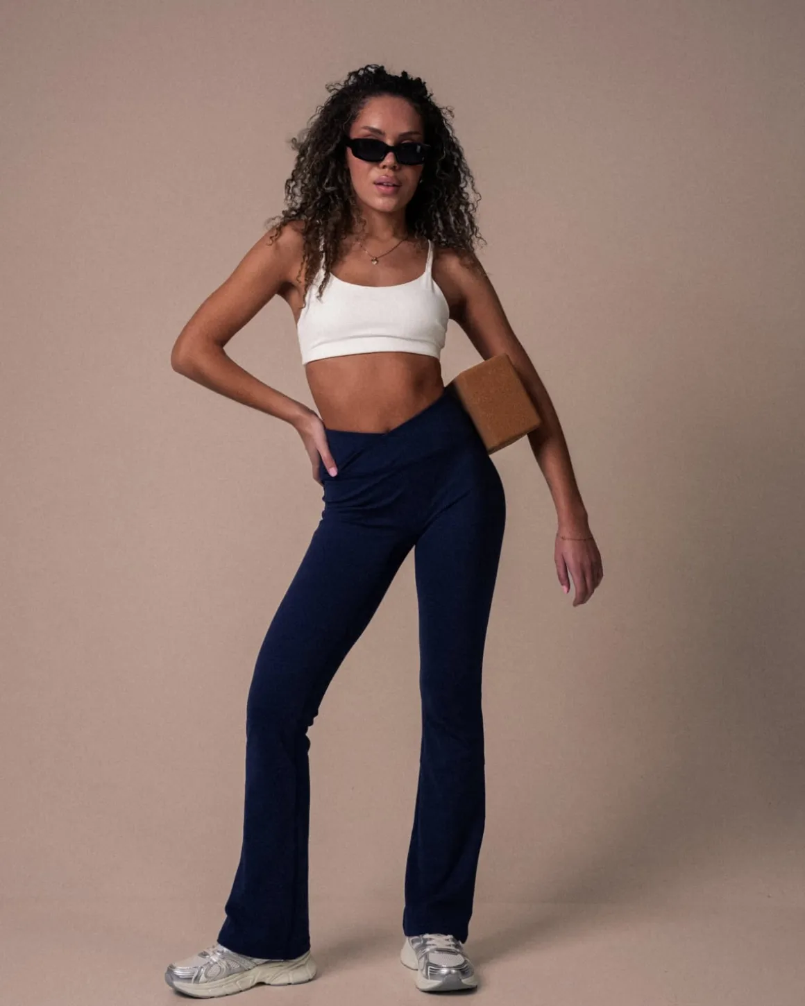 Lively Crossover Flare Pants Blue Navy