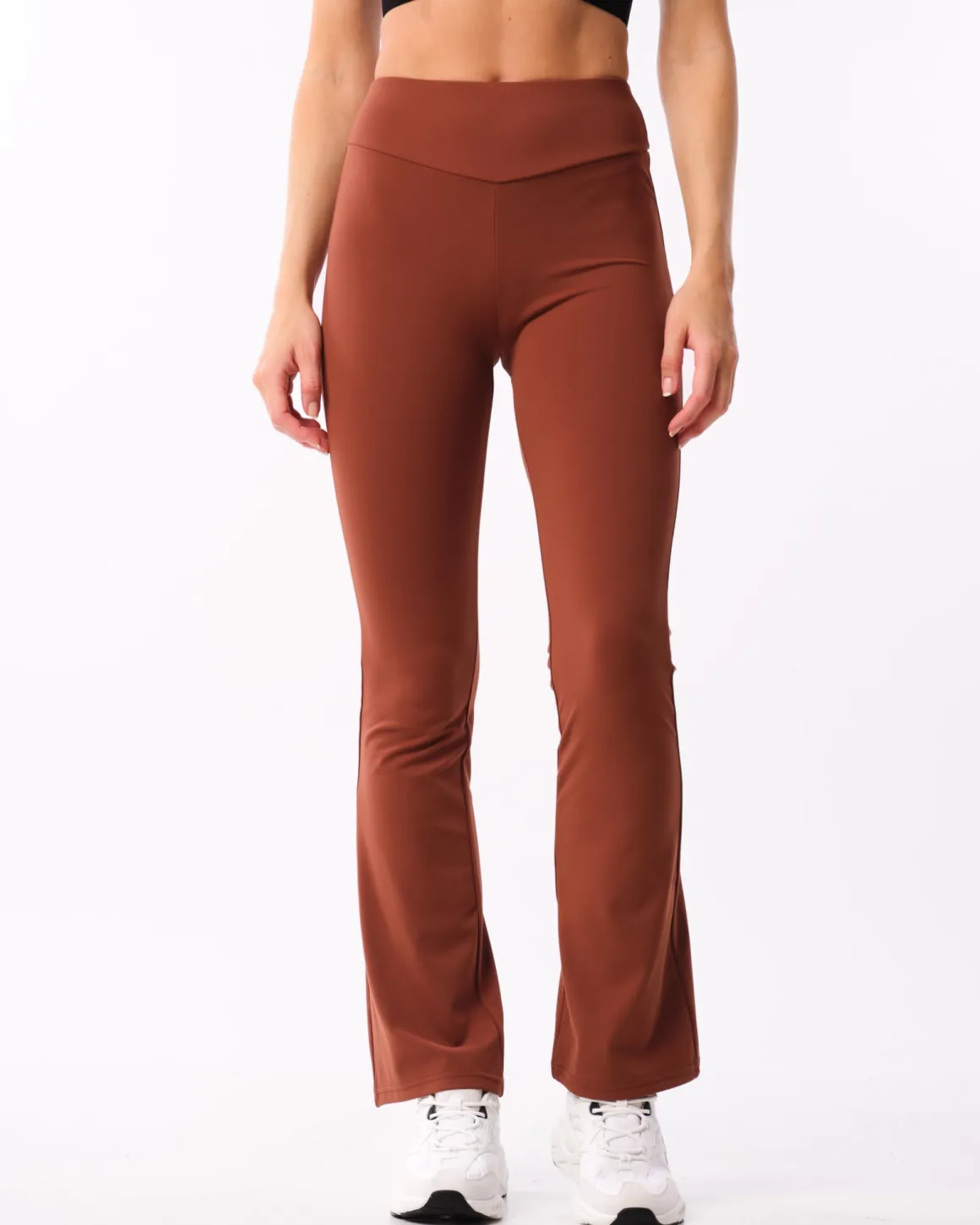 Lively Flare Pants Brown Chocolate