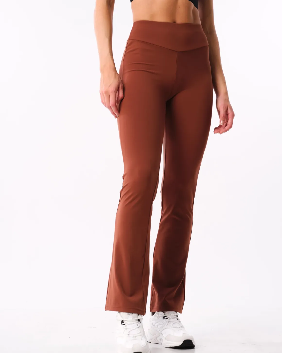 Lively Flare Pants Brown Chocolate
