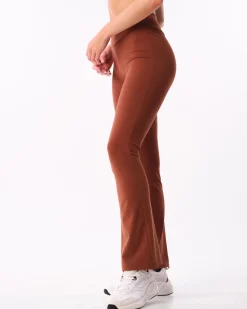 Lively Flare Pants Brown Chocolate