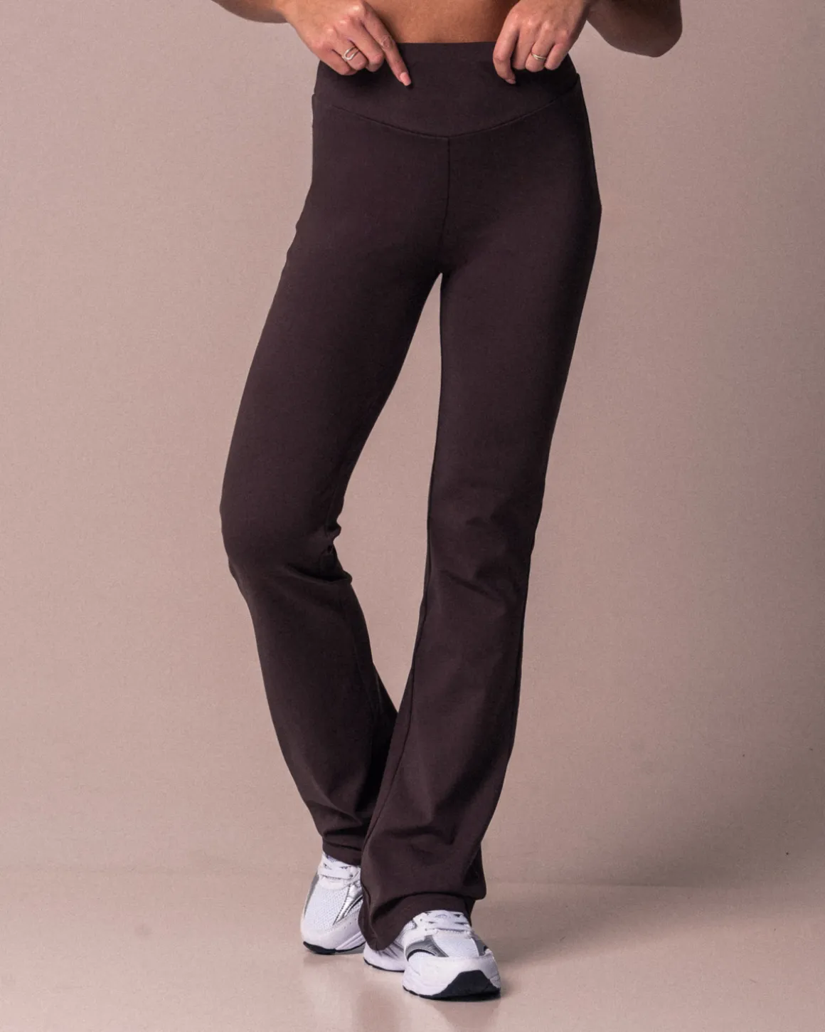 Lively Flare Pants Brown Fudge