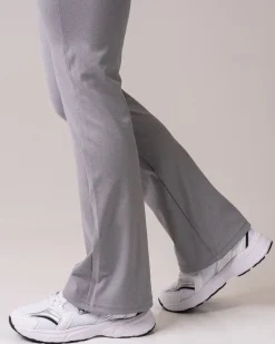 Lively Flare Pants Grey Melange