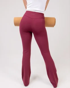 Lively Flare Pants Red Maroon