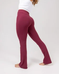 Lively Flare Pants Red Maroon