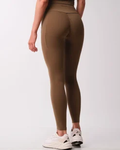 Lively Scrunch Pocket Tights Green Olive