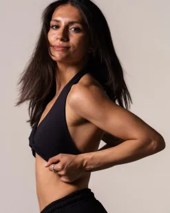 Lively Twist Bra Black