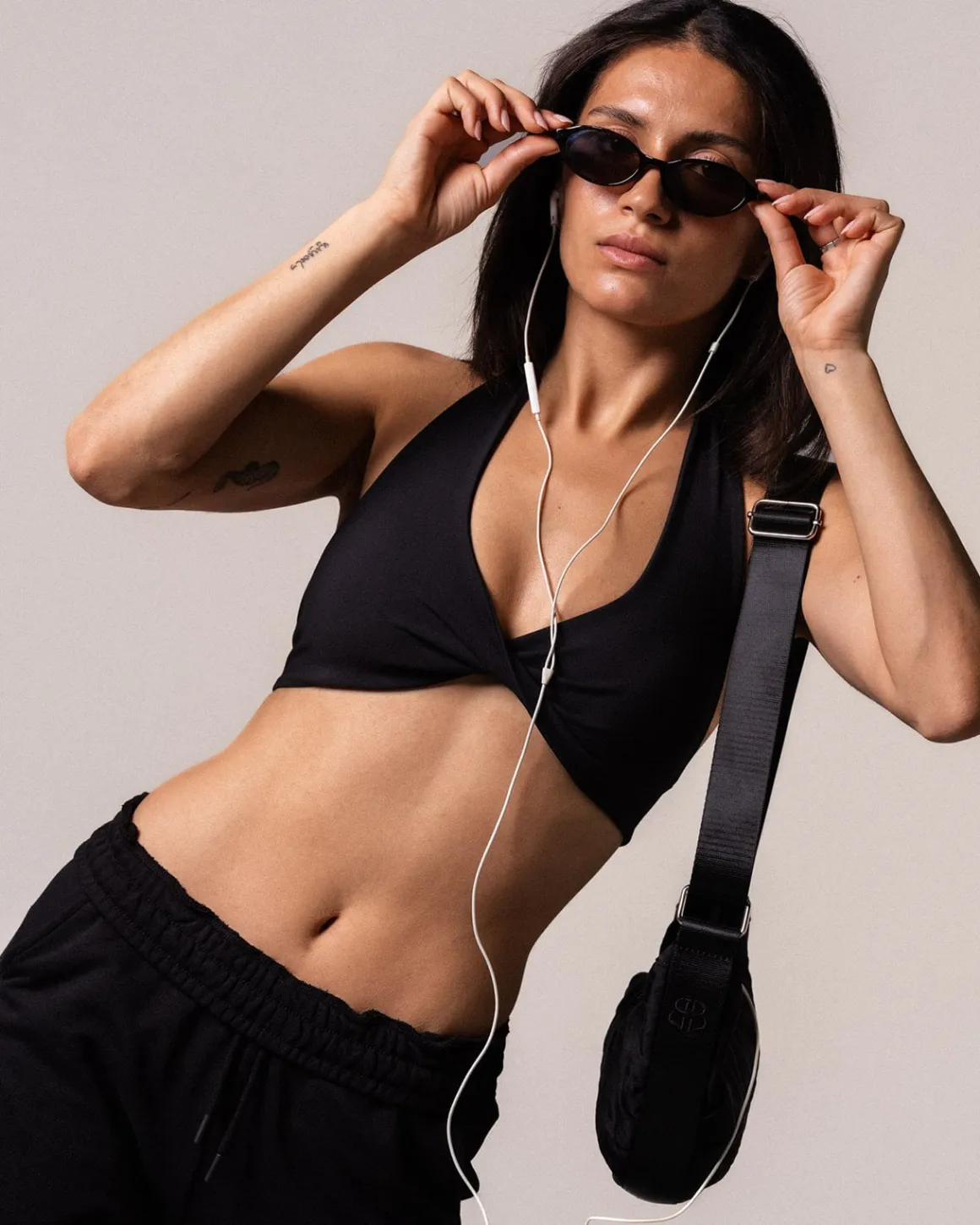 Lively Twist Bra Black