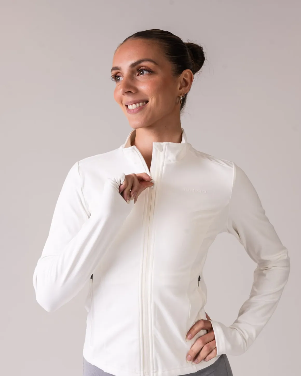 Lively Zip Up Jacket White