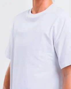 Loose Fit Crop Tee W White