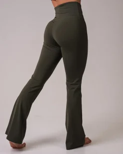 Lotus Flare Pants Green Forest