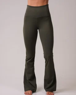Lotus Flare Pants Green Forest