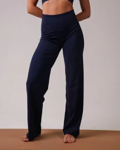 Lotus Straight Leg Pants Blue Navy