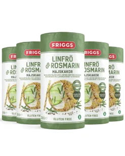 Maiskaker LinfrøRosmari130g (5-pack)