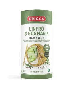 Maiskaker LinfrøRosmari130g (3-pack)