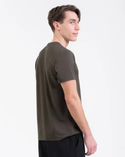 Mesh Tee M Green Dusty