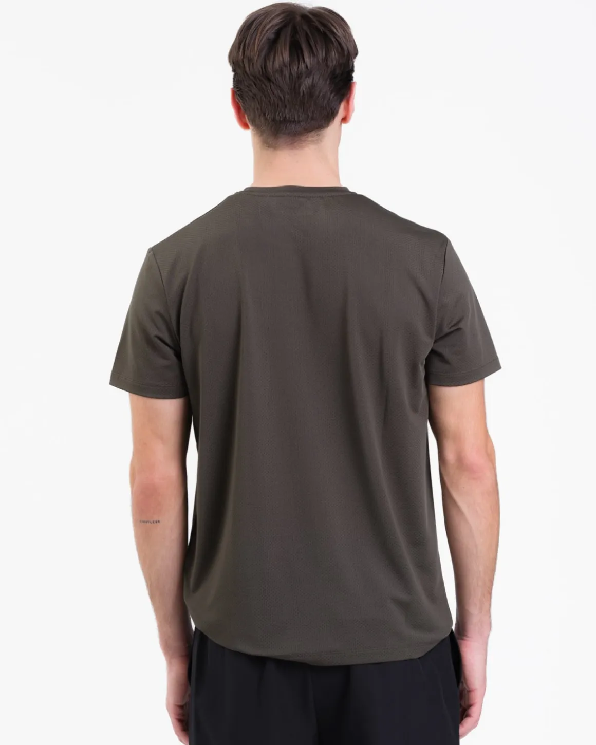 Mesh Tee M Green Dusty