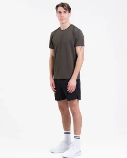 Mesh Tee M Green + Hybrid 2-1 Shorts Black SET