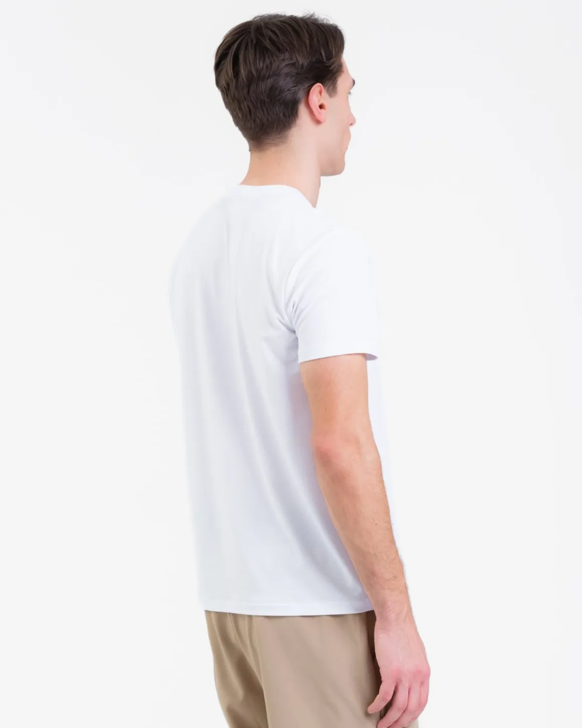 Mesh Tee M White 2-PACK