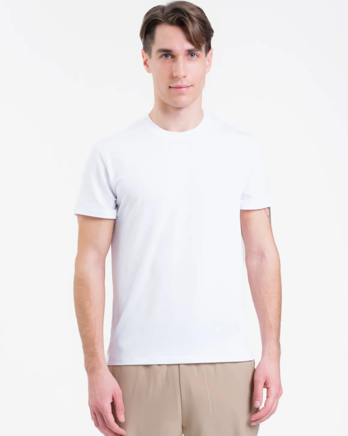 Mesh Tee M White 2-PACK