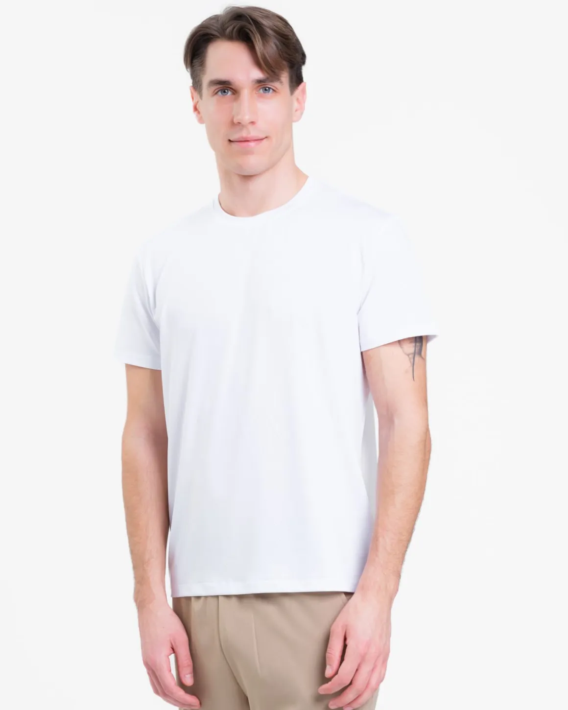 Mesh Tee M White 2-PACK