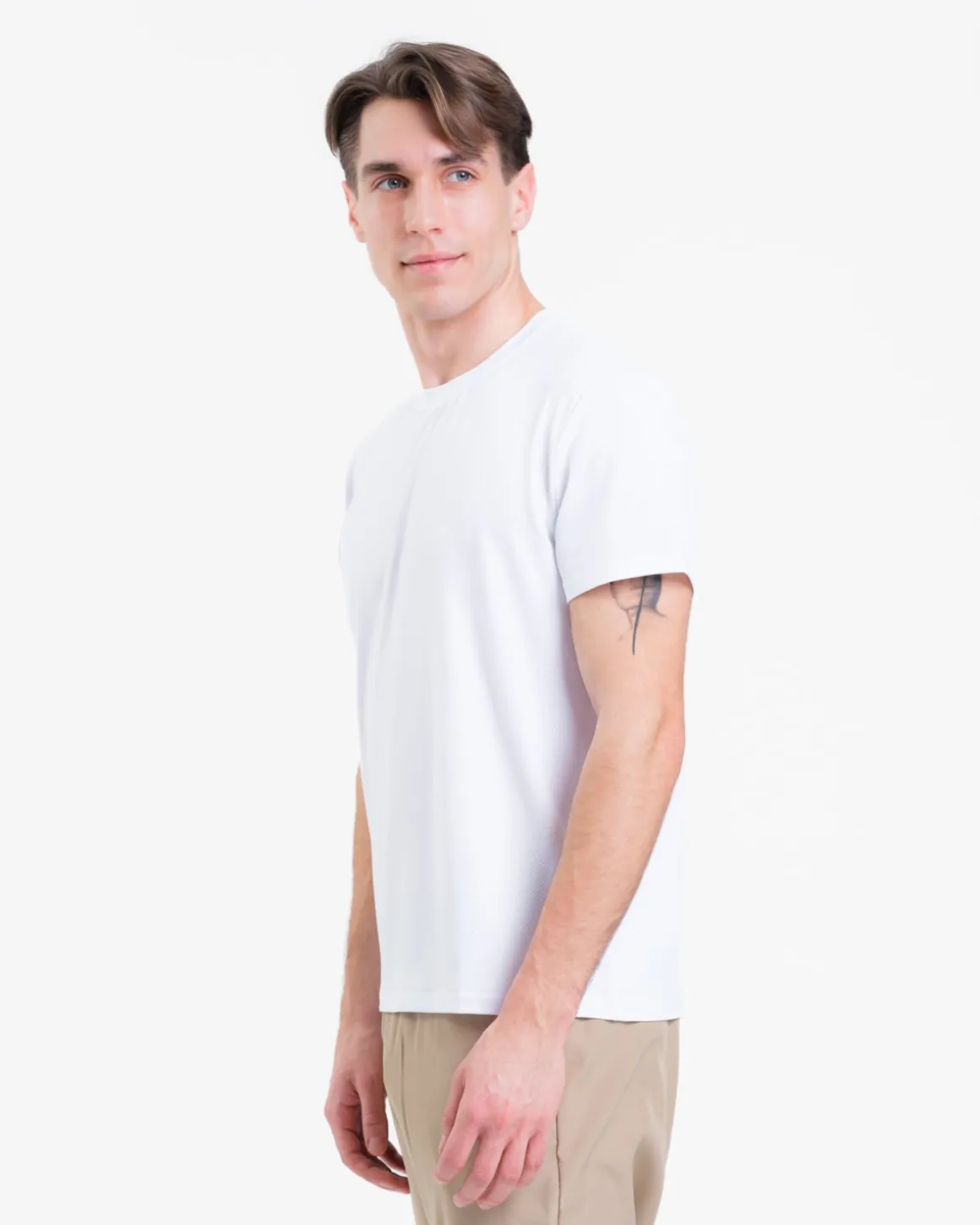 Mesh Tee M White 2-PACK