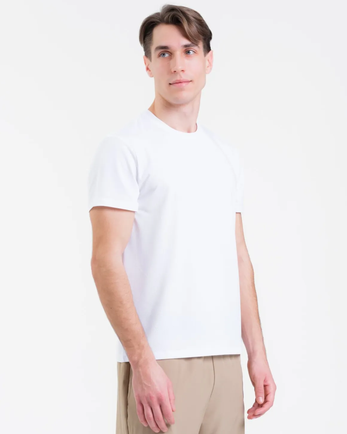 Mesh Tee M White 2-PACK
