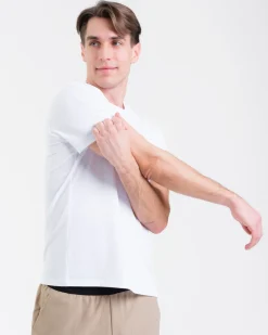 Mesh Tee M White 2-PACK