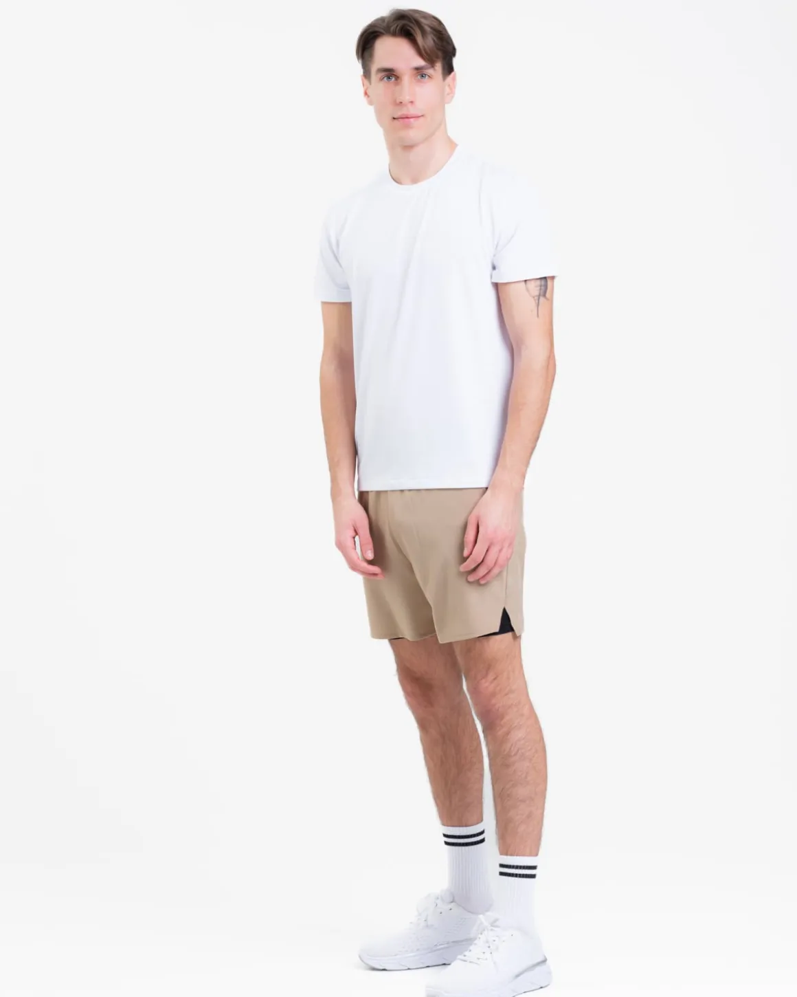 Mesh Tee M White 2-PACK