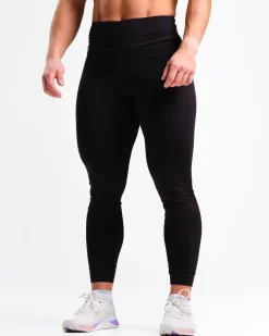 Mid Rise Tights W Black