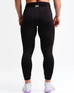 Mid Rise Tights W Black