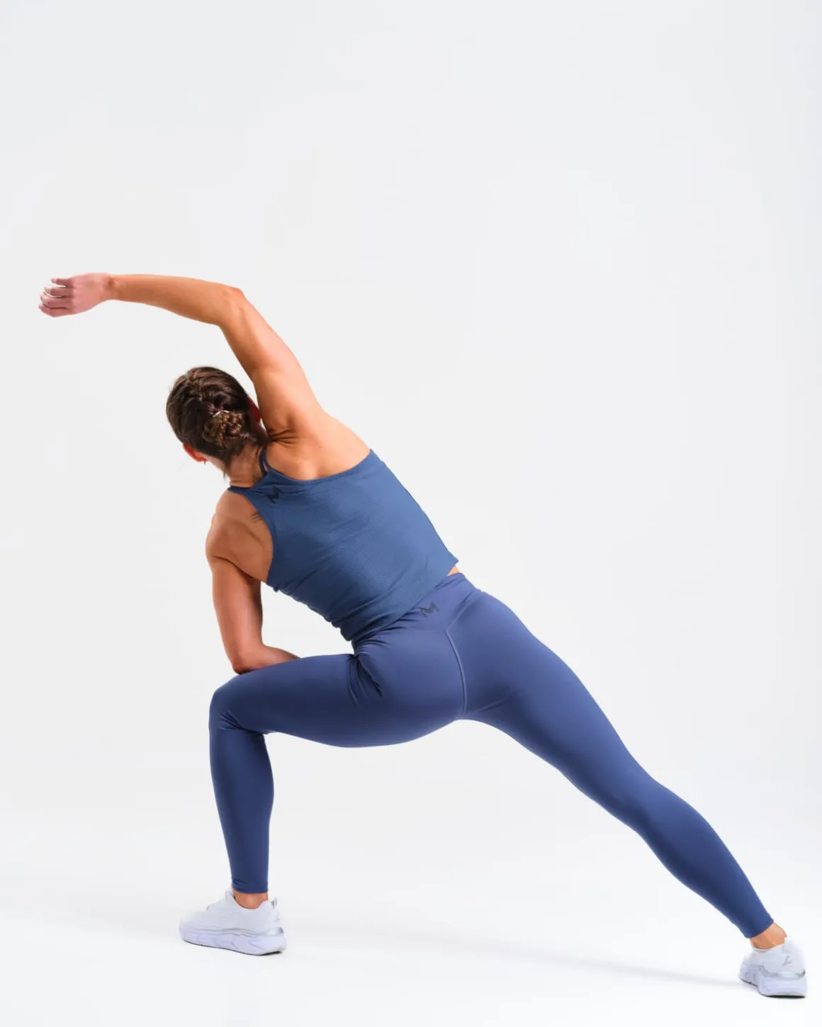 Mid Rise Tights W Stone Blue
