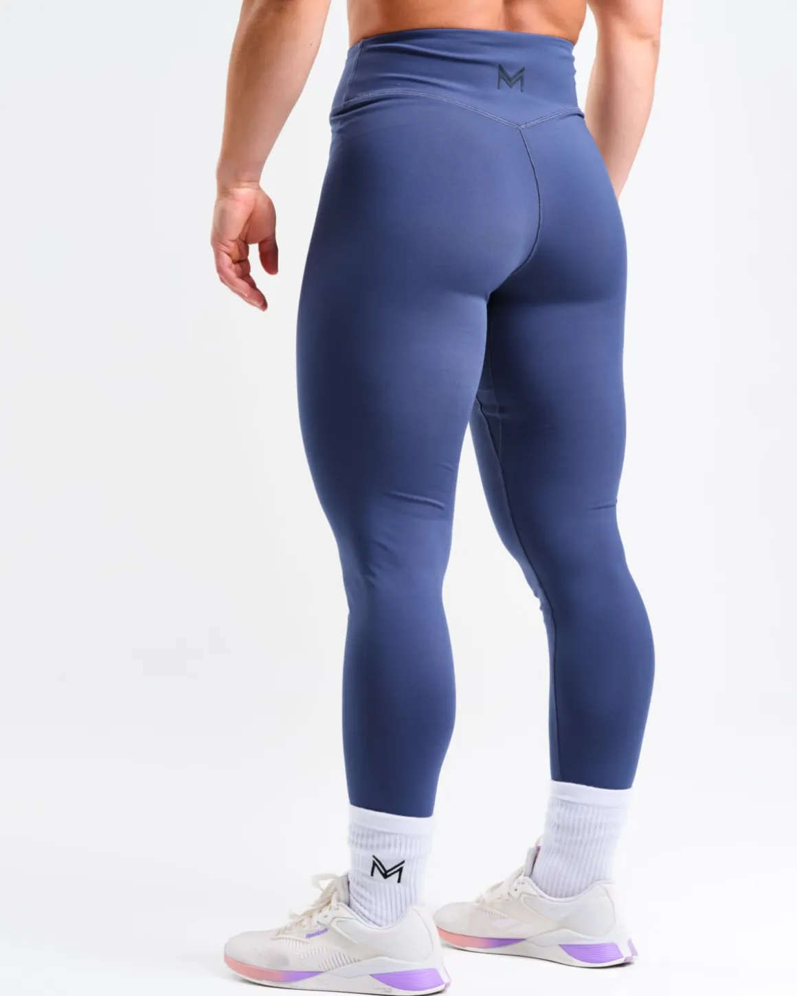 Mid Rise Tights W Stone Blue