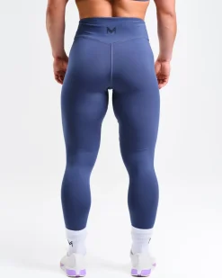Mid Rise Tights W Stone Blue