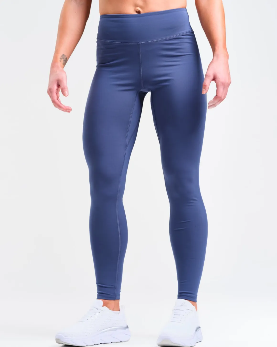 Mid Rise Tights W Stone Blue