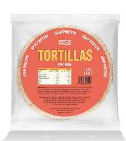 Monster Høyprotein Tortillas 2-Pack (12 lefser)