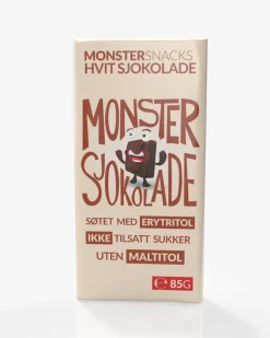 Monster Lavkarbo Belgisk Hvit Sjokolade 12x85g